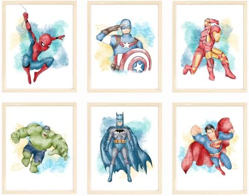 Nistio® Superhero Wall Decor styled on a wall at home