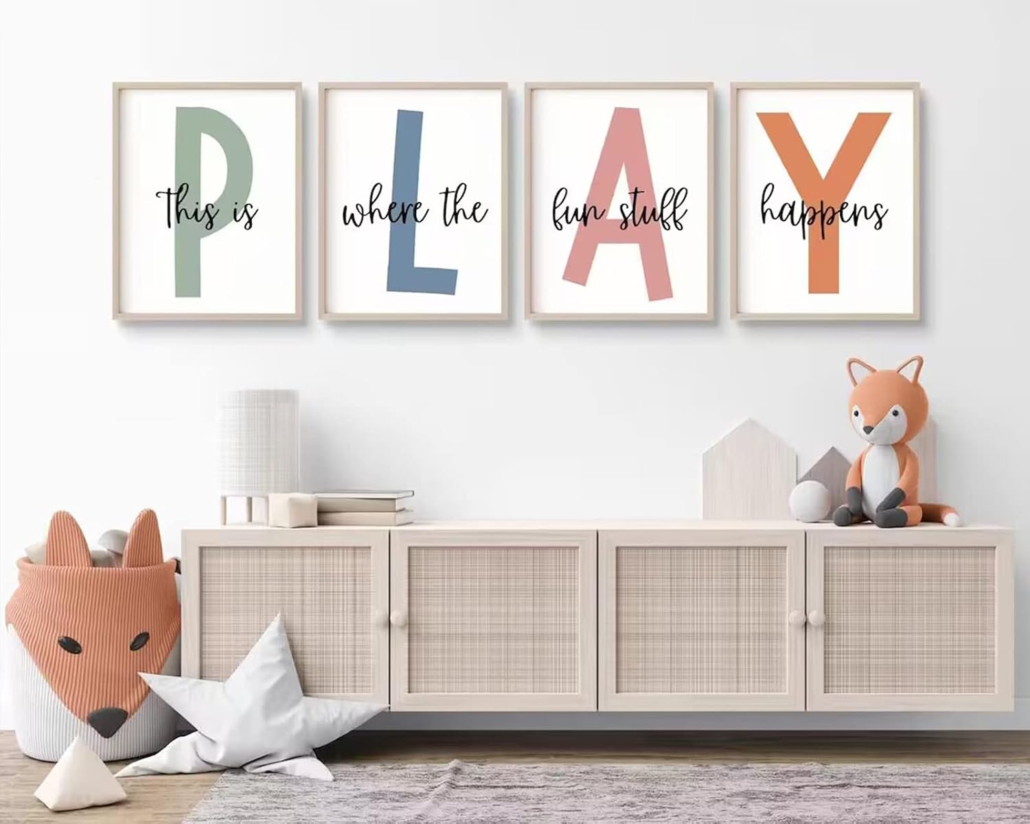 Kids Playroom Wall Art Boys Room Wall Decor Childrens Playroom Canvas  wall art