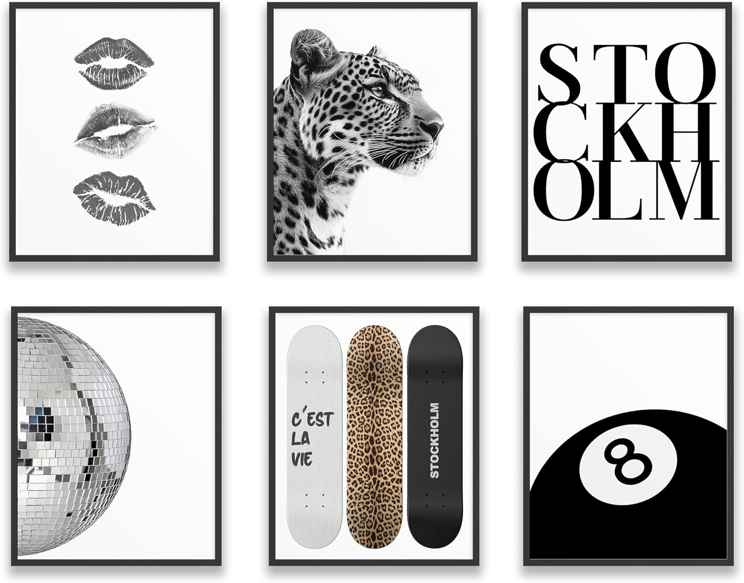 TwoDays Stockholm Style Room Decor for Women, Chic Trendy Wall Art wall art